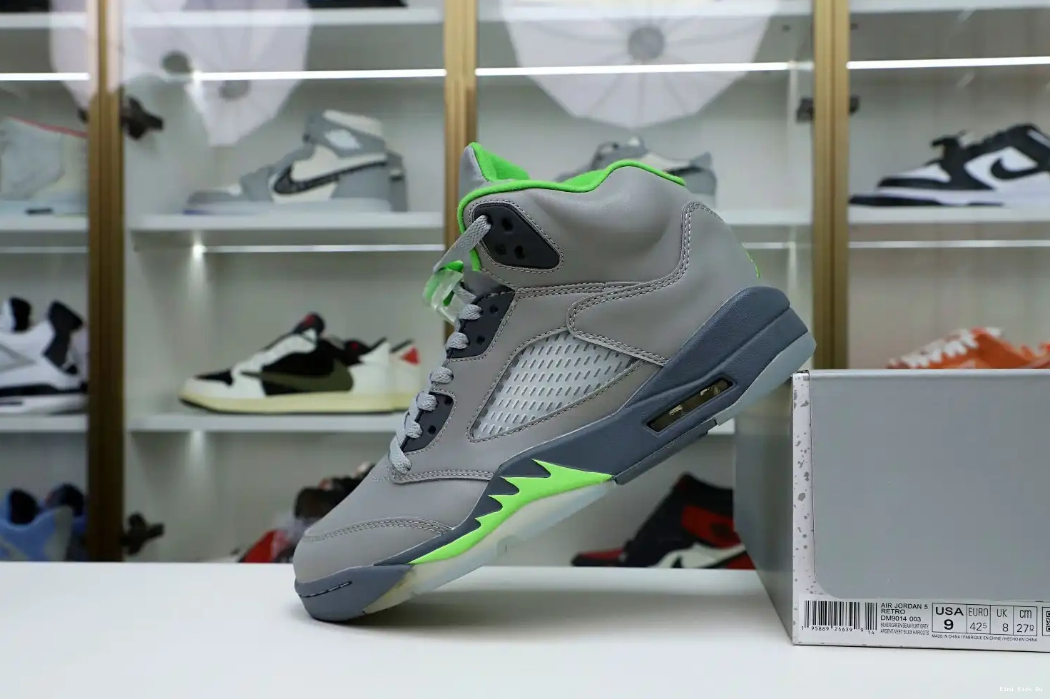 5 BEAN' 'GREEN JORDAN RETRO 2022 Kimikick AIR 0412
